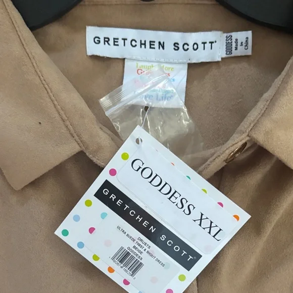 Gretchen Scott Designs Tan Long Sleeve Dress - Picture 6 of 7